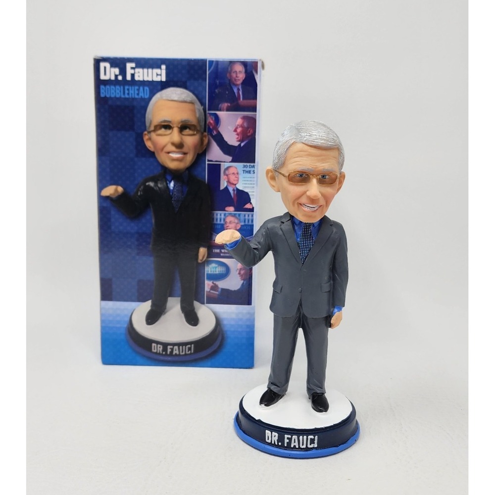Dr. Fauci Bobblehead Figure "Flatten the Curve" New in Box 6.5" Tall